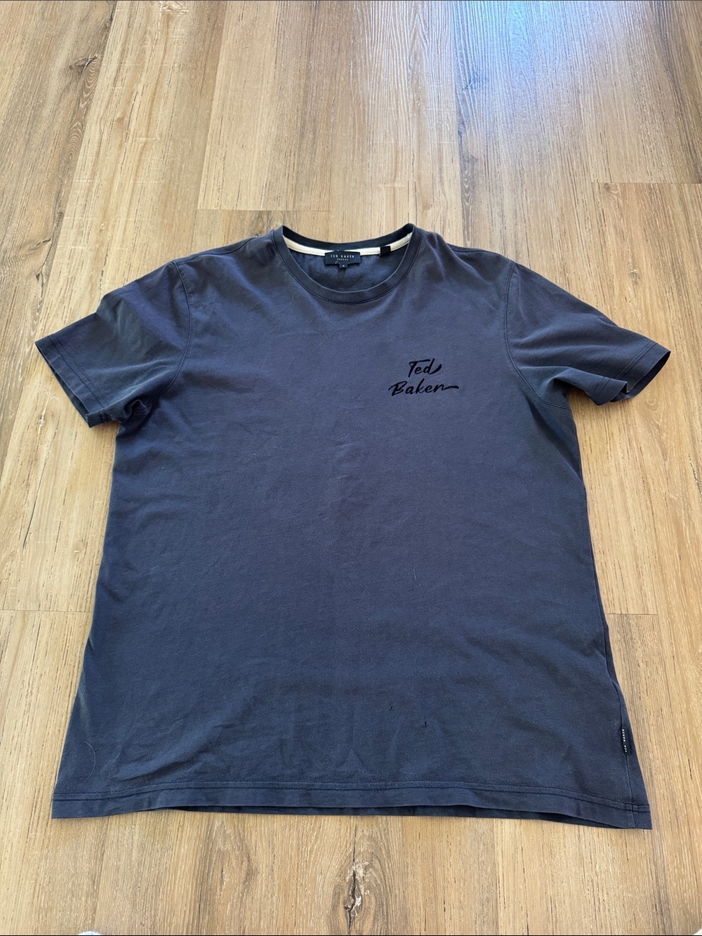 Ted Baker Men's Dark Navy Crew Neck Logo Tee